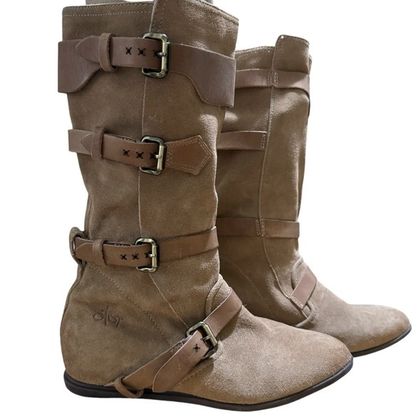 OTBT Womens Suede Calamity Mid-Calf Boot EUC size‎ 9M - Picture 1 of 14